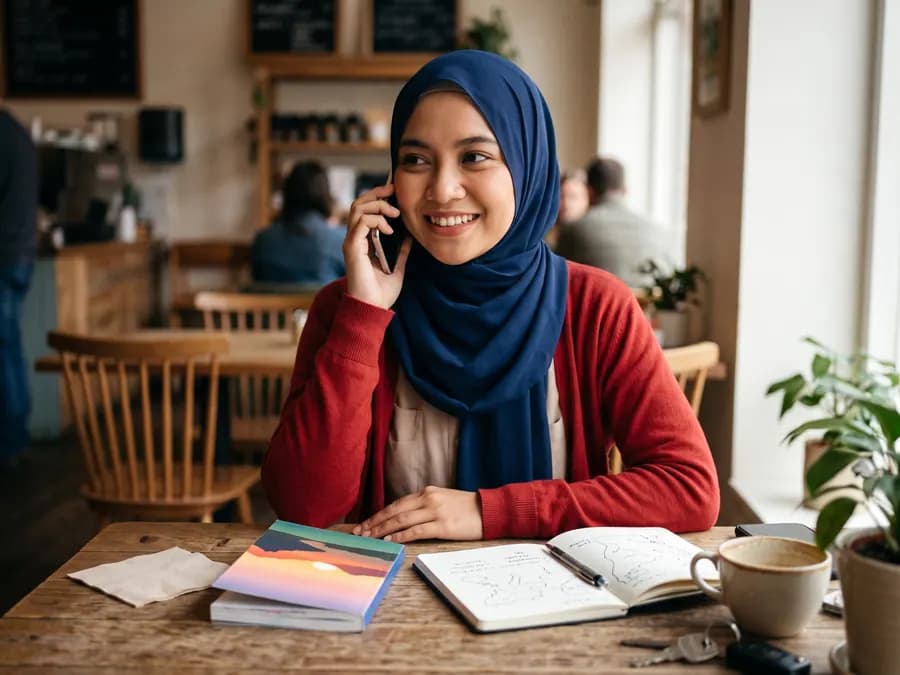 Pelanggan melakukan booking melalui WhatsApp