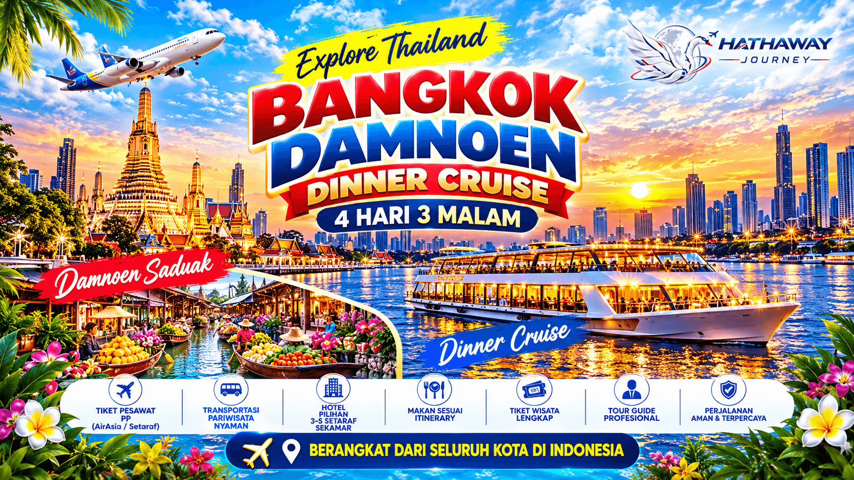 BANGKOK DAMNOEN DINNER CRUISE
