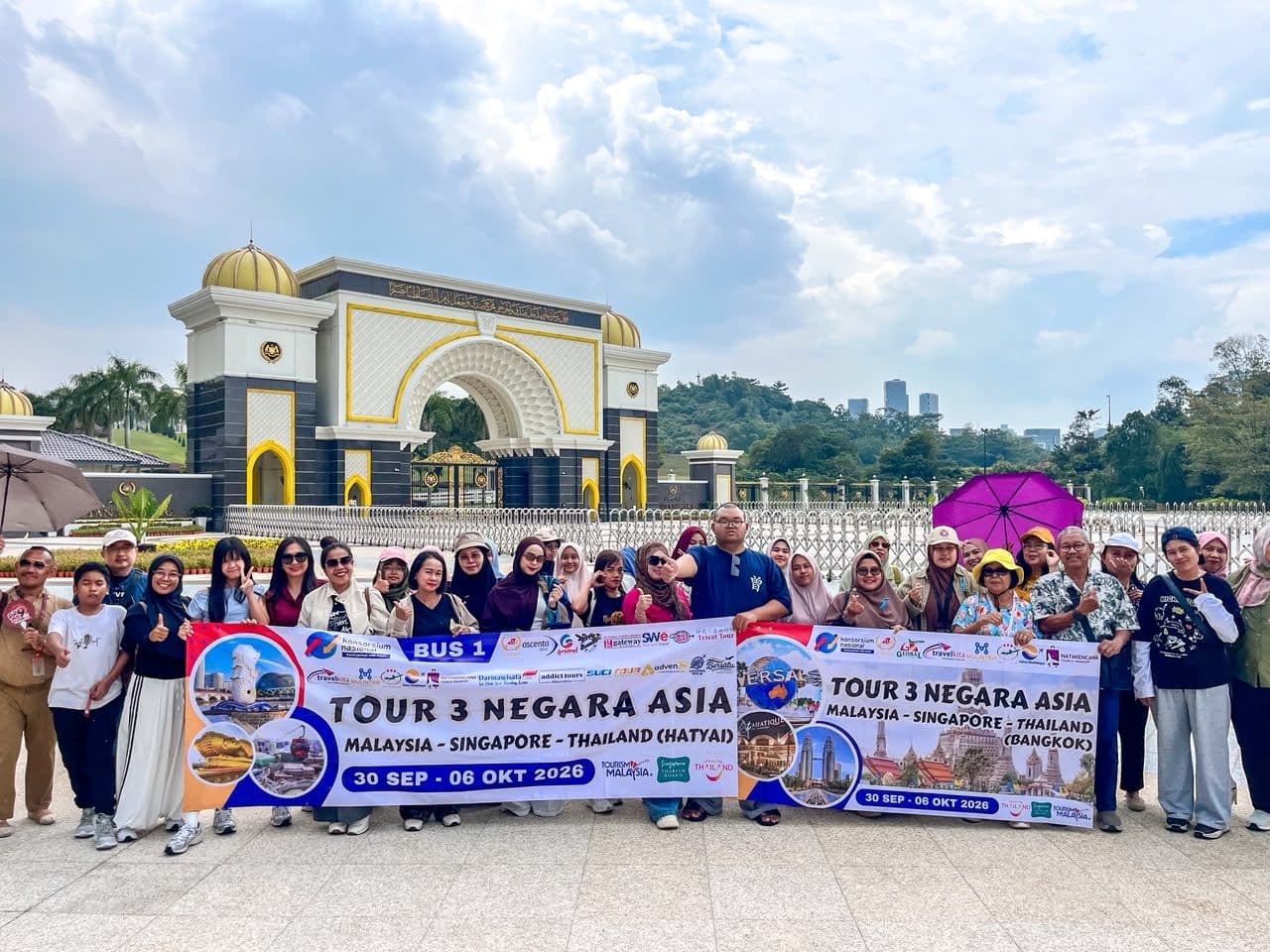 Rombongan di Istana Negara, Kuala Lumpur